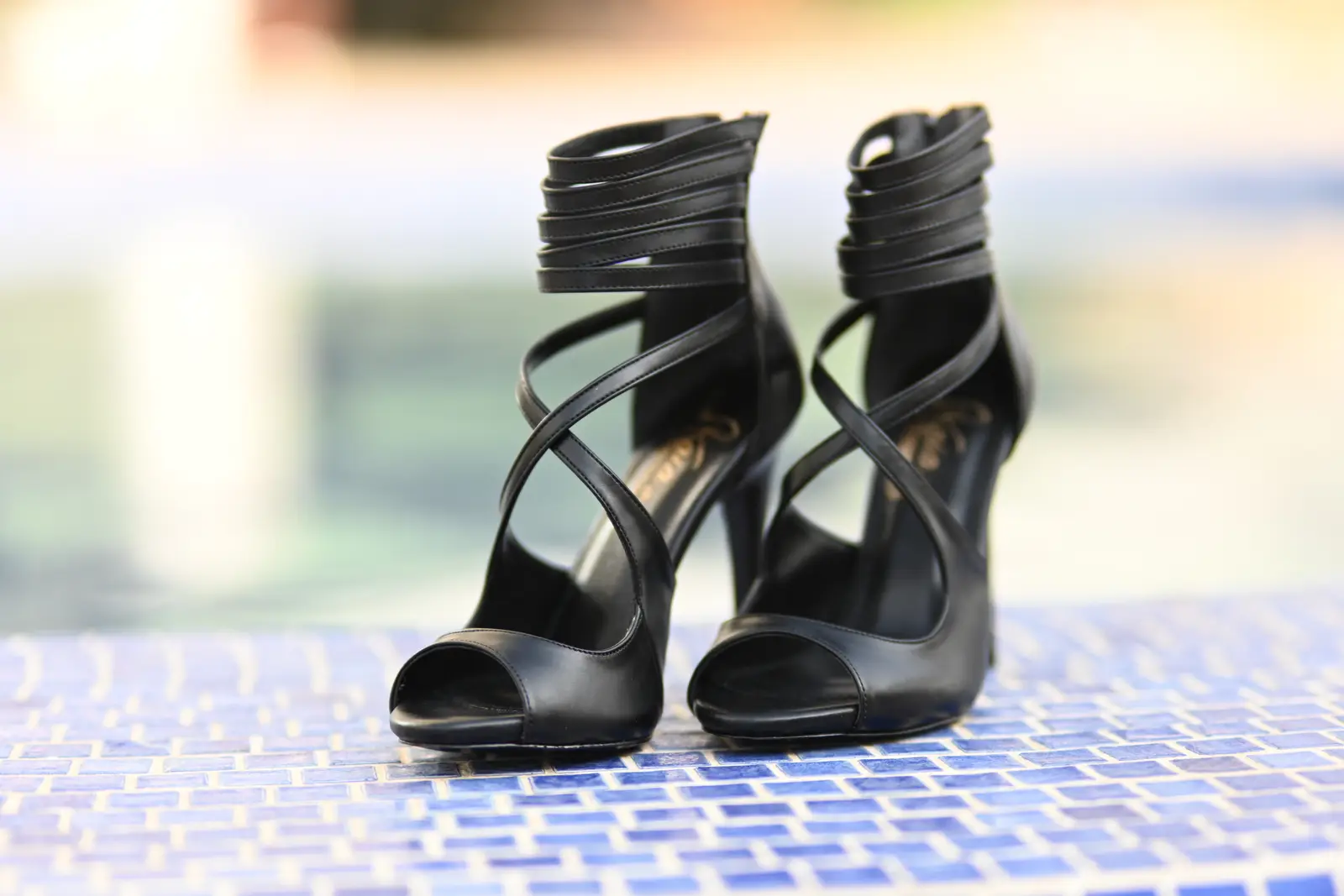 Black Strappy Sandals