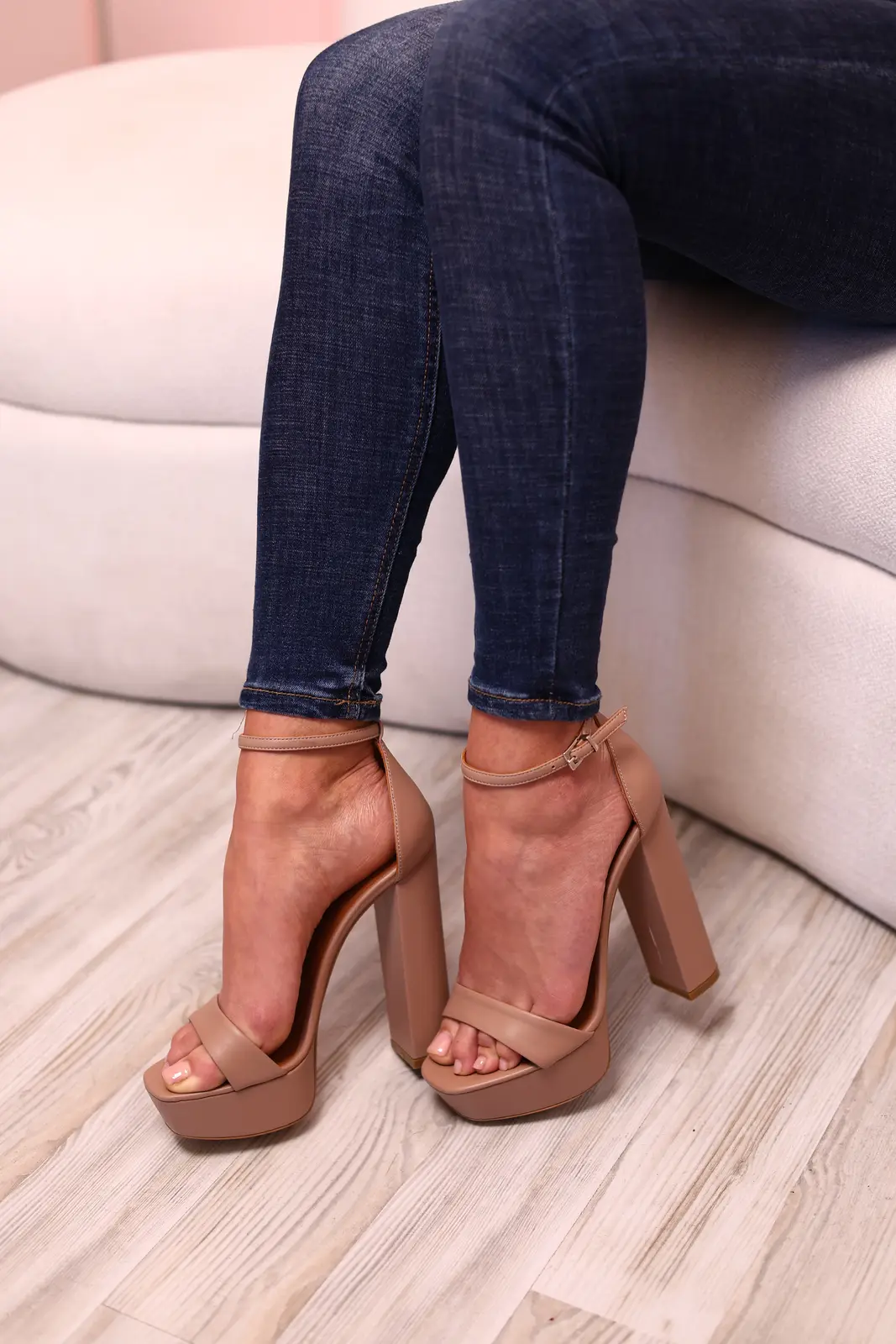 Double Sole Nude Sandals